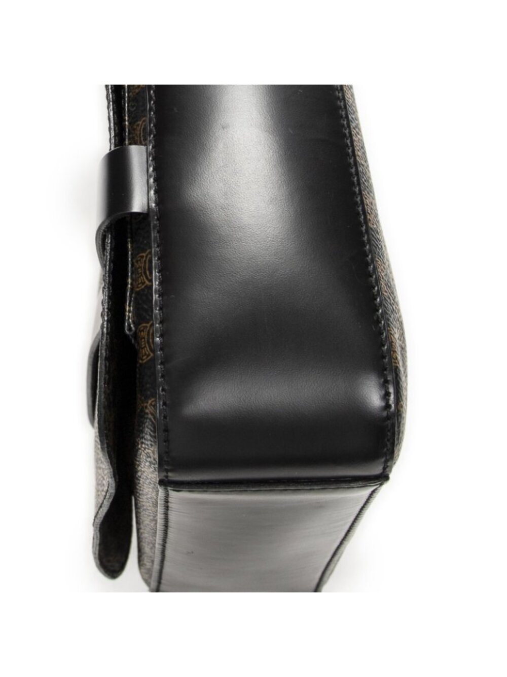 Celine Small Messenger Black Brown Macadam Canvas - Picture 8 of 10
